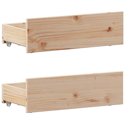 Bookcase Bed without Mattress 90x200 cm Solid Wood Pine