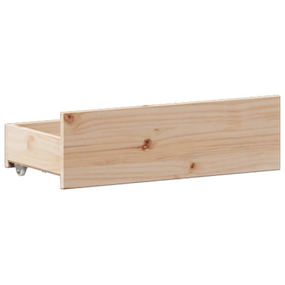 Bookcase Bed without Mattress 135x190 cm Double Solid Wood Pine