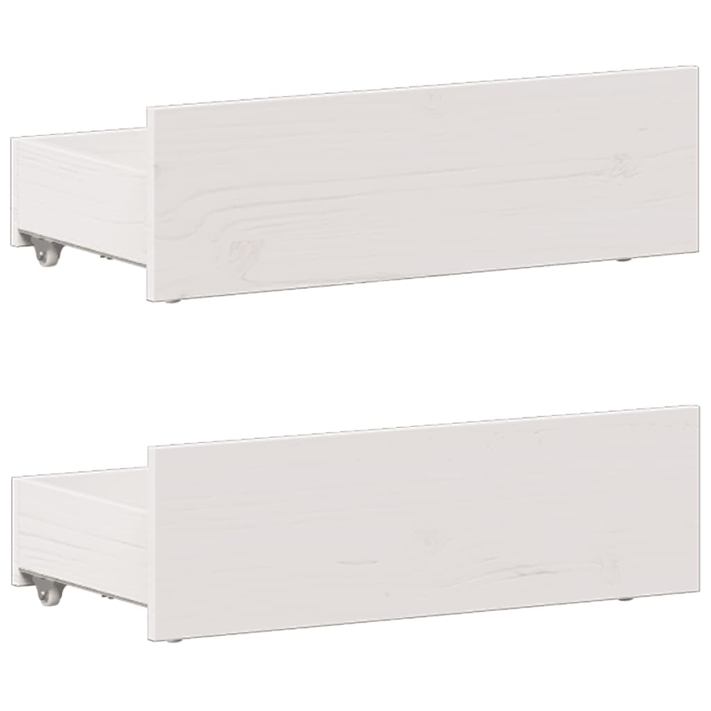 Bookcase Bed without Mattress White 90x190 cm Single Solid Wood Pine