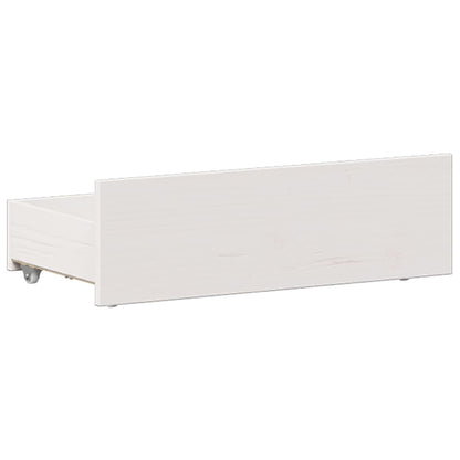 Bookcase Bed without Mattress White 75x190 cm Small Single Solid Wood Pine