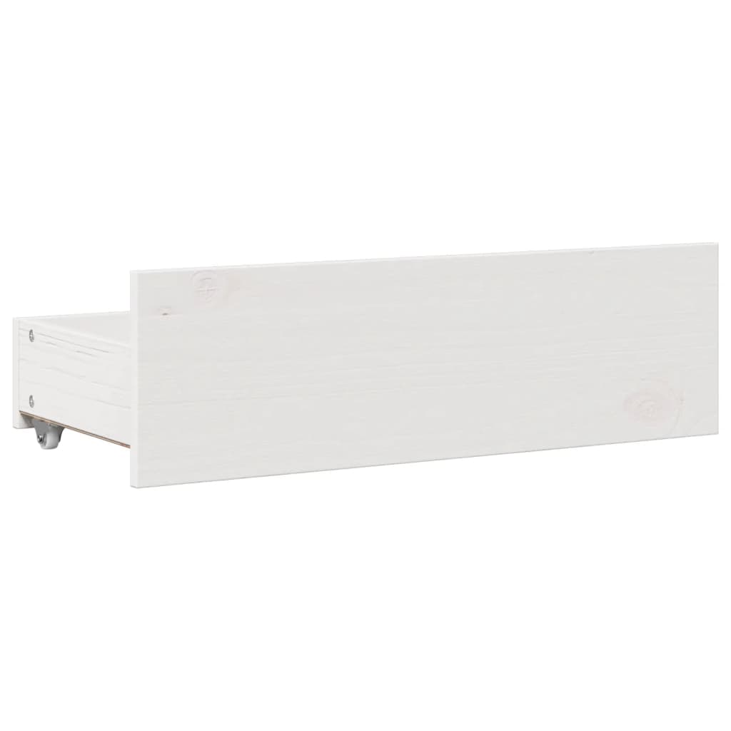 Bookcase Bed | White | Solid pinewood | 90x200 cm | Bookcase Bed