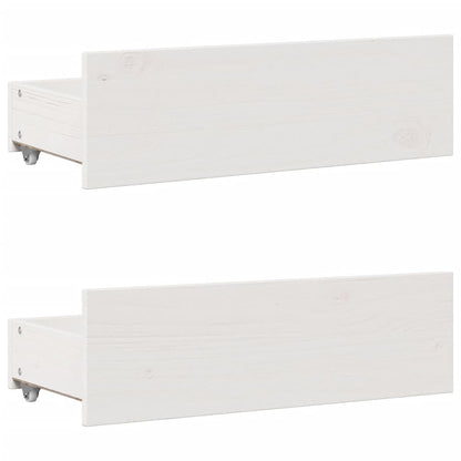 Bookcase Bed without Mattress White 75x190 cm Small Single Solid Wood Pine