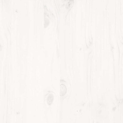 Bed Frame without Mattress White 120x200 cm Solid Wood Pine