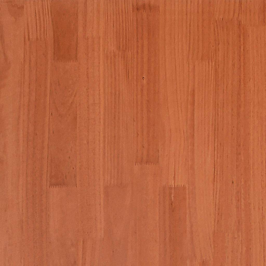Bed Frame without Mattress Wax Brown 140x190 cm Solid Wood Pine