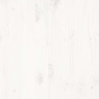 Bed frame without Mattress White 135x190 cm Double Solid Wood Pine