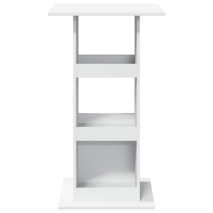 Bar Table with Storage White 60x60x102 cm Engineered Wood