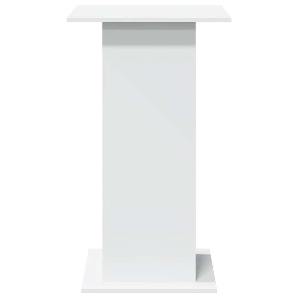 Bar Table with Storage White 60x60x102 cm Engineered Wood