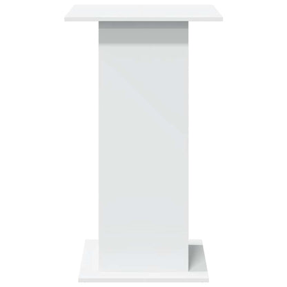 Bar Table with Storage White 60x60x102 cm Engineered Wood