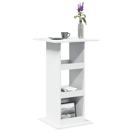 Bar Table | White | Engineered Wood | Tall | Bar Table | Square | Modern