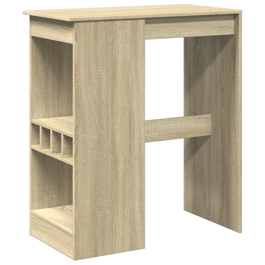 Bar Table with Racks Sonoma Oak 90x47.5x103.5cm Engineered Wood