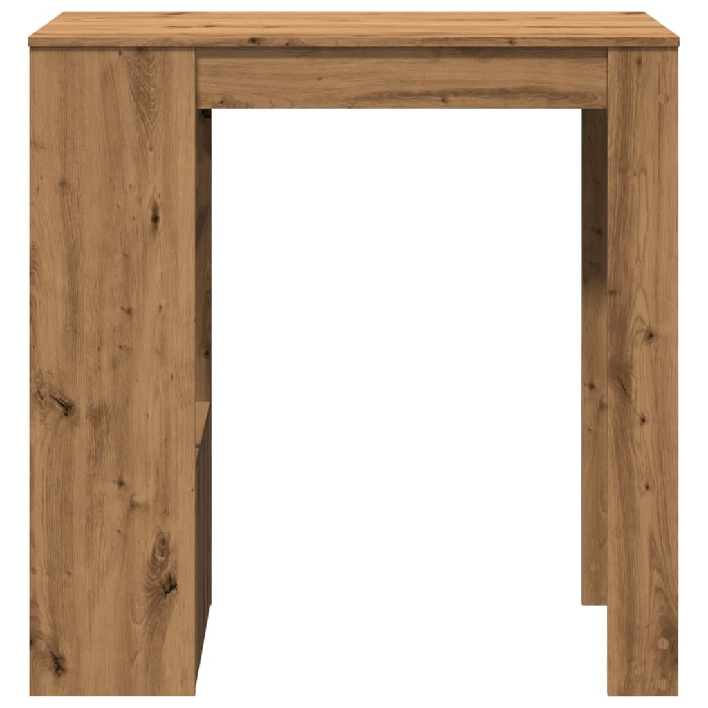 Bar Table with Racks Artisan Oak 102x50x103.5 cm Engineered Wood