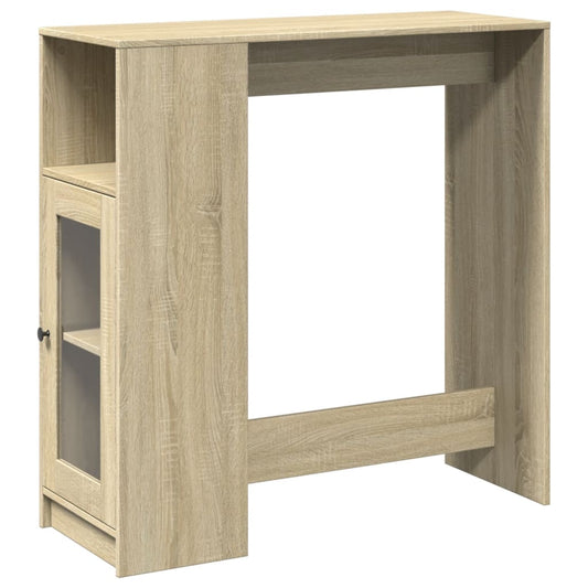 Bar Table with Racks Sonoma Oak 101x40x103,5 cm Engineered Wood