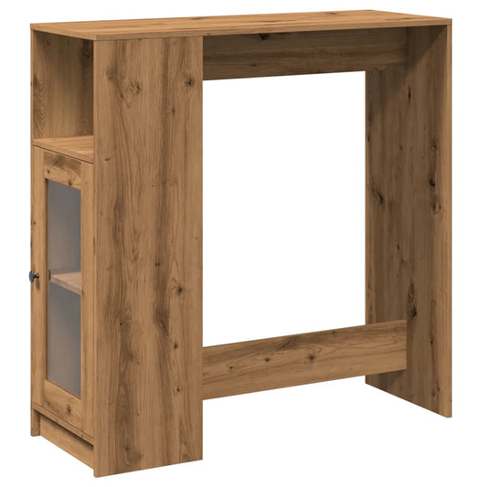Bar Table with Racks Artisan Oak 101x40x103.5cm Engineered Wood