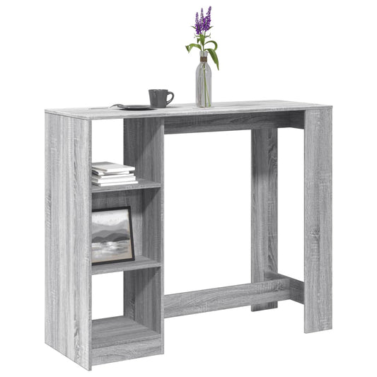 Bar Table | Grey sonoma | Engineered wood | Large | Bar Table