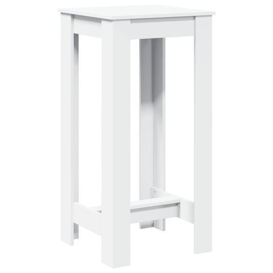 Bar Table White 51x50x103,5 cm Engineered Wood