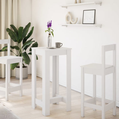 Bar Table White 51x50x103,5 cm Engineered Wood