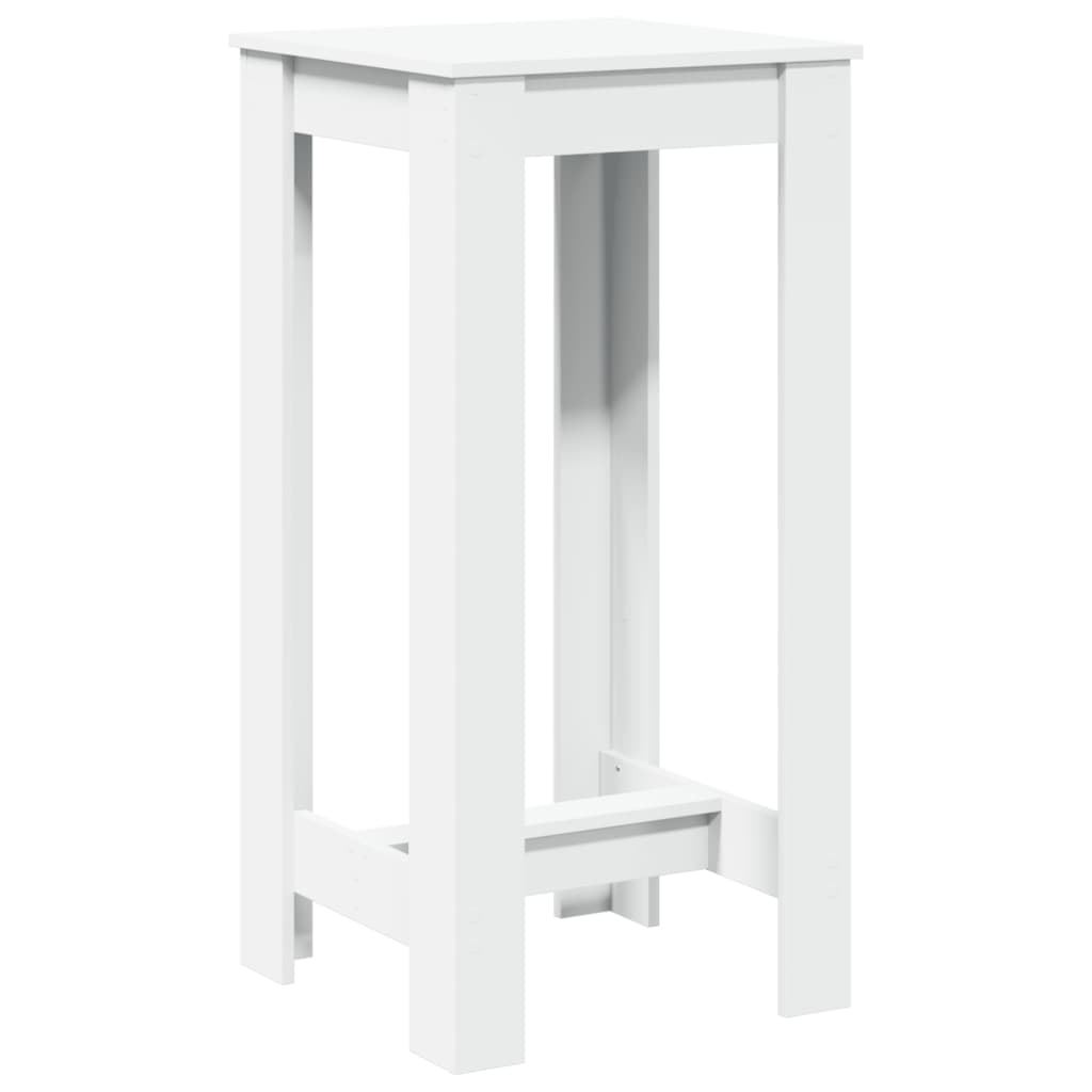 Bar Table White 51x50x103,5 cm Engineered Wood
