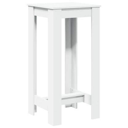 Bar Table White 51x50x103,5 cm Engineered Wood