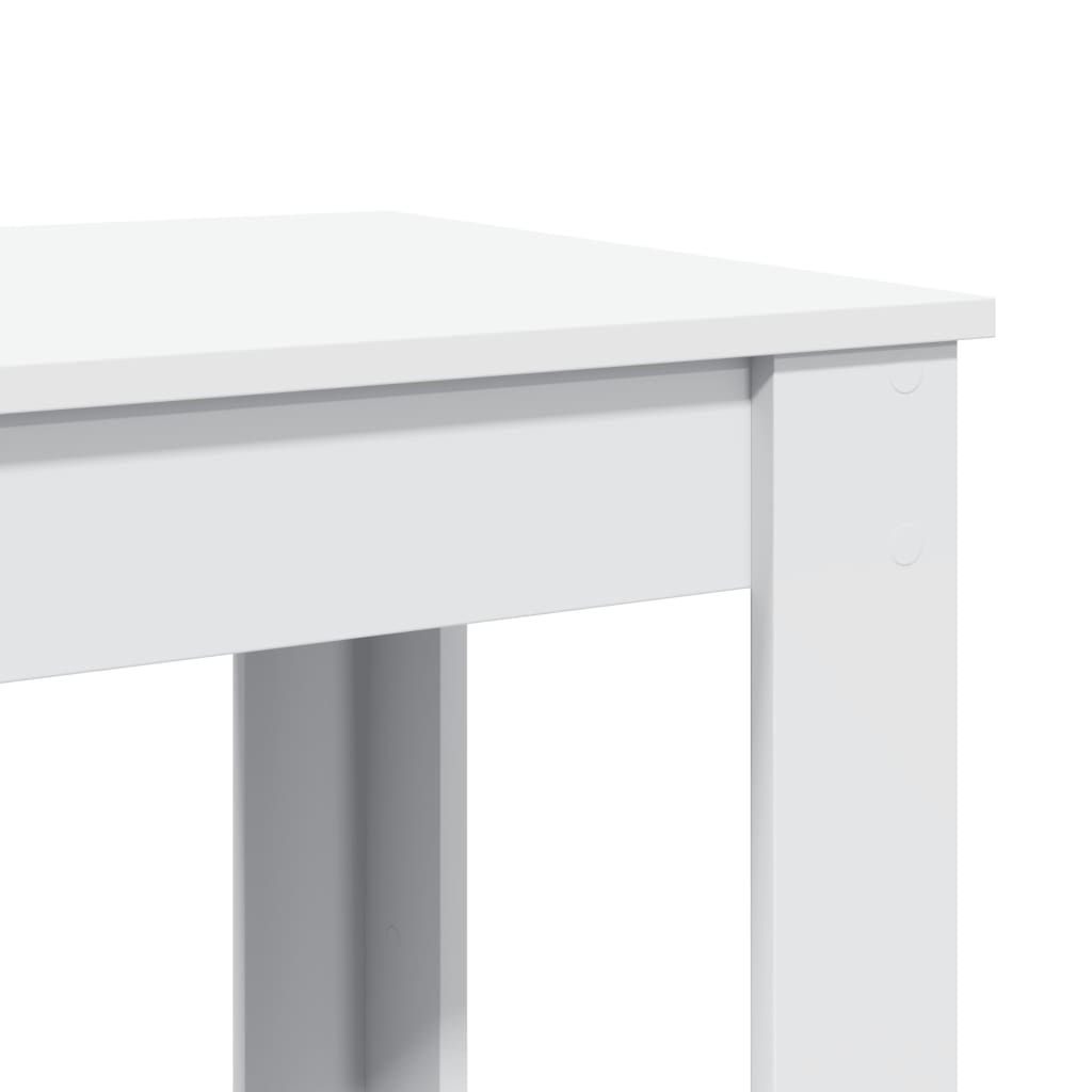 Bar Table White 51x50x103,5 cm Engineered Wood