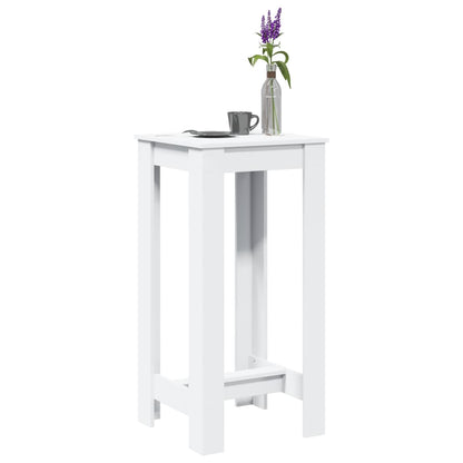 Bar Table White 51x50x103,5 cm Engineered Wood