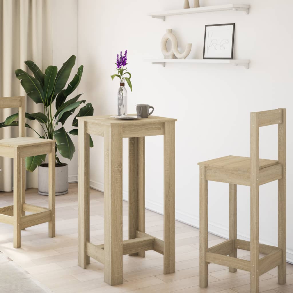Bar Table Sonoma Oak 51x50x103,5 cm Engineered Wood