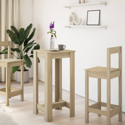 Bar Table Sonoma Oak 51x50x103,5 cm Engineered Wood
