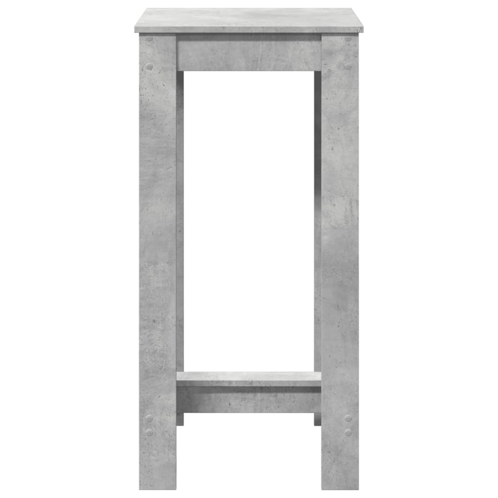 Bar Table Concrete Grey 51x50x103,5 cm Engineered Wood