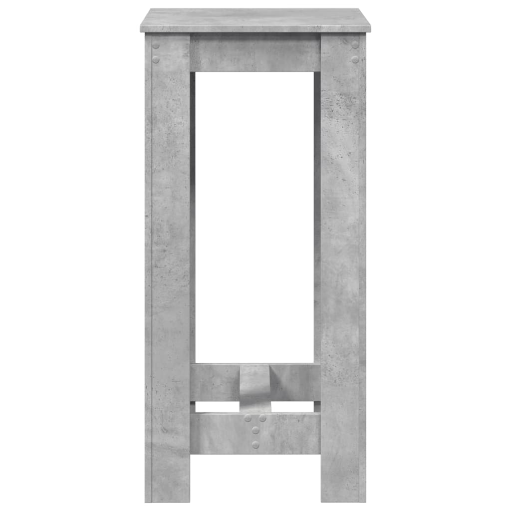 Bar Table Concrete Grey 51x50x103,5 cm Engineered Wood