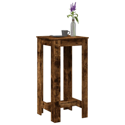 Bar Table Smoked Oak 51x50x103,5 cm Engineered Wood