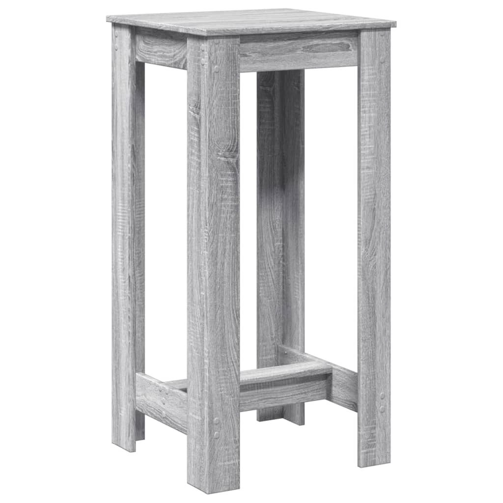 Bar Table Grey Sonoma 51x50x103,5 cm Engineered Wood