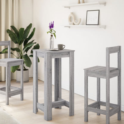 Bar Table Grey Sonoma 51x50x103,5 cm Engineered Wood