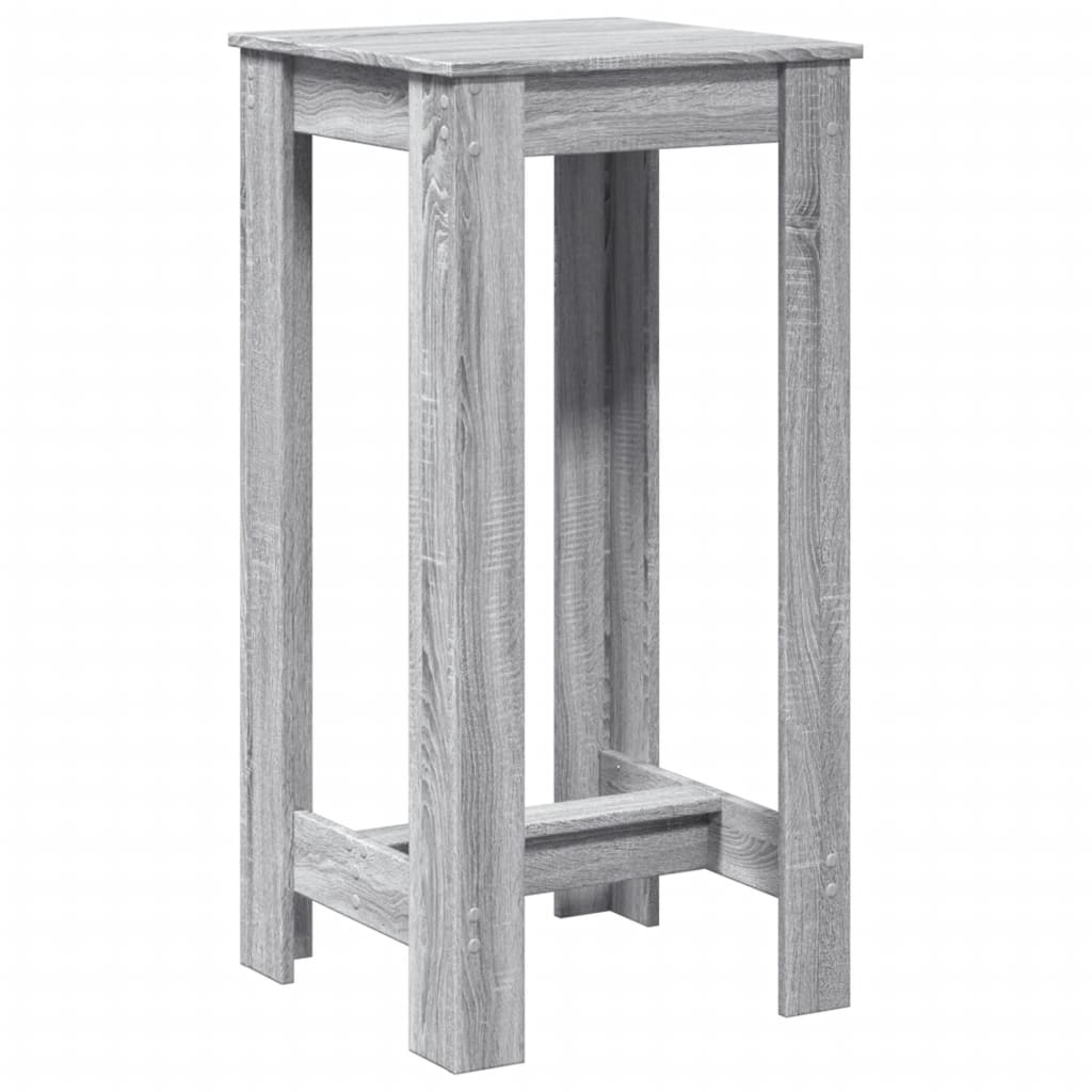 Bar Table Grey Sonoma 51x50x103,5 cm Engineered Wood