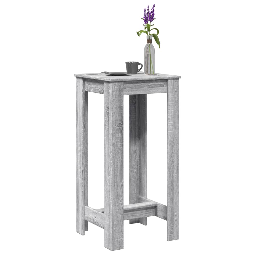 Bar Table Grey Sonoma 51x50x103,5 cm Engineered Wood
