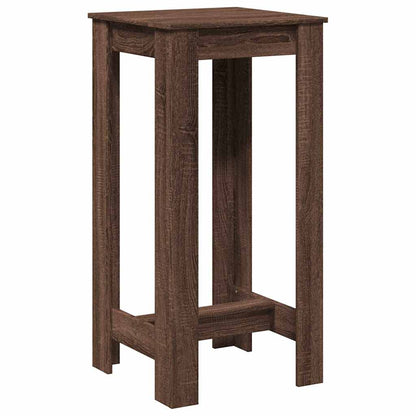 Bar Table Brown Oak 51x50x103,5 cm Engineered Wood