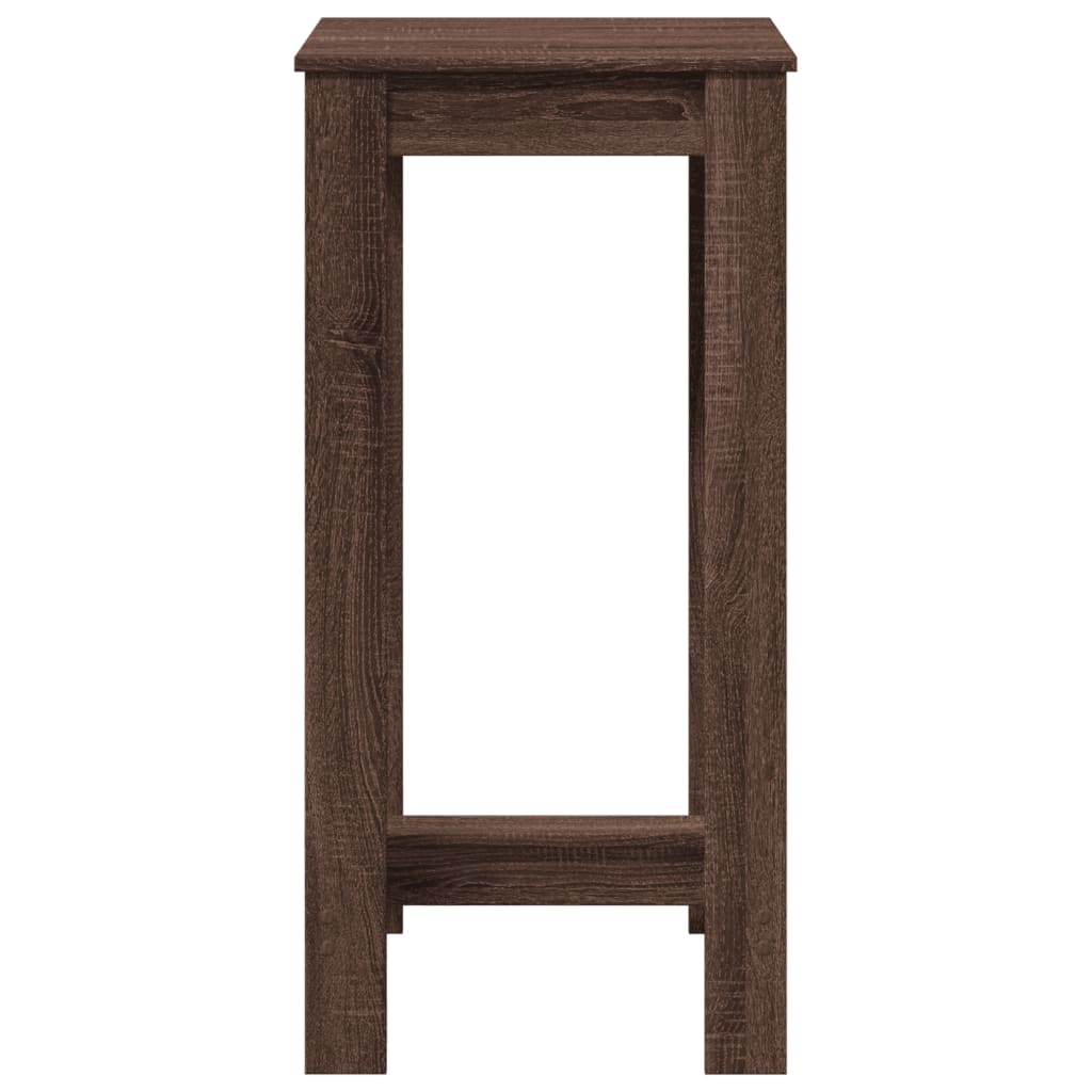 Bar Table Brown Oak 51x50x103,5 cm Engineered Wood