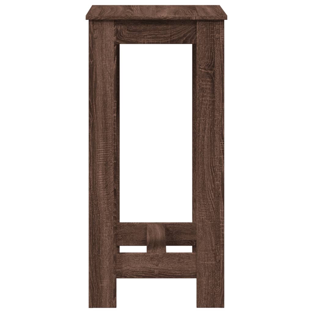 Bar Table Brown Oak 51x50x103,5 cm Engineered Wood