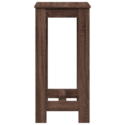 Bar Table Brown Oak 51x50x103,5 cm Engineered Wood