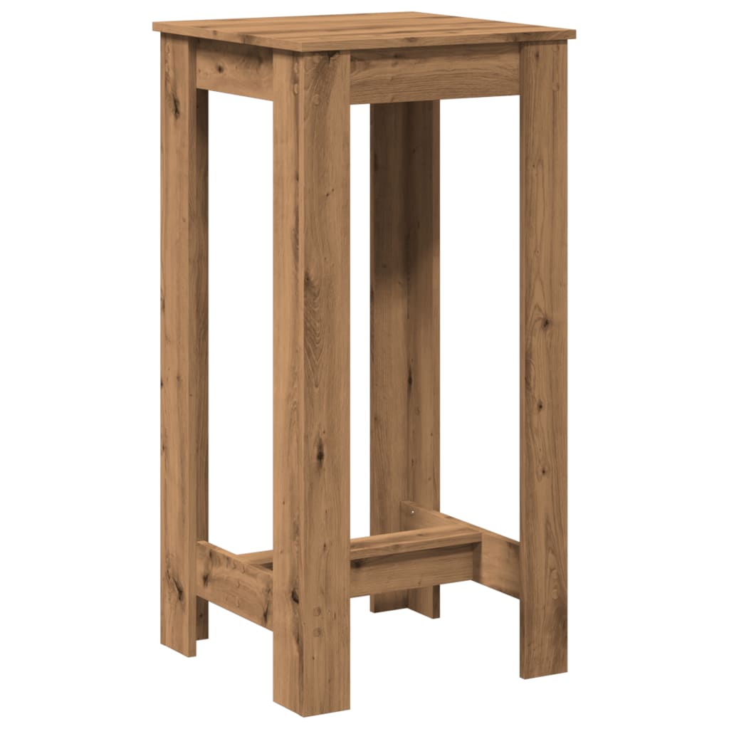 Bar Table Artisan Oak 51x50x103,5 cm Engineered Wood