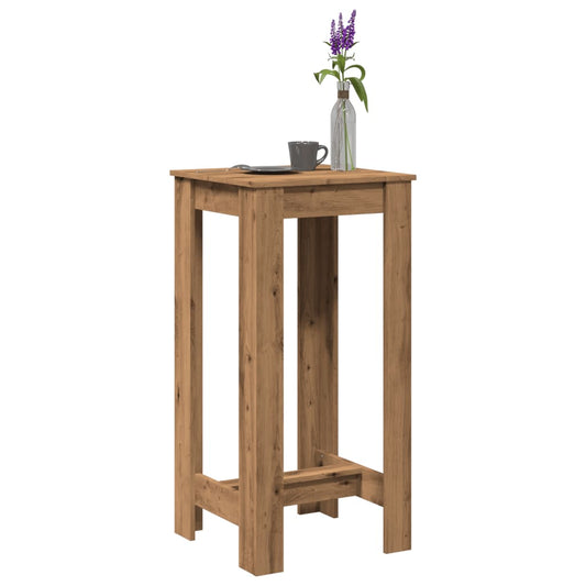 Bar Table Artisan Oak 51x50x103.5 cm Engineered Wood