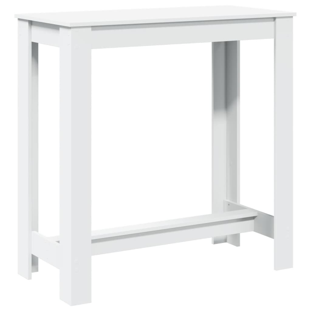 Bar Table White 102x50x103,5 cm Engineered Wood