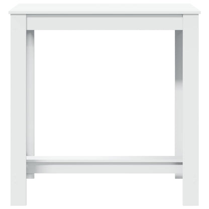 Bar Table White 102x50x103,5 cm Engineered Wood