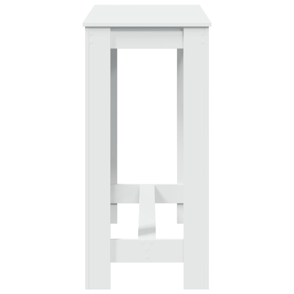 Bar Table White 102x50x103,5 cm Engineered Wood