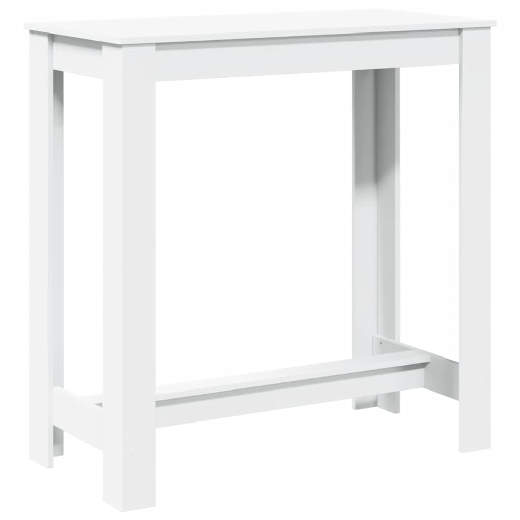 Bar Table White 102x50x103,5 cm Engineered Wood