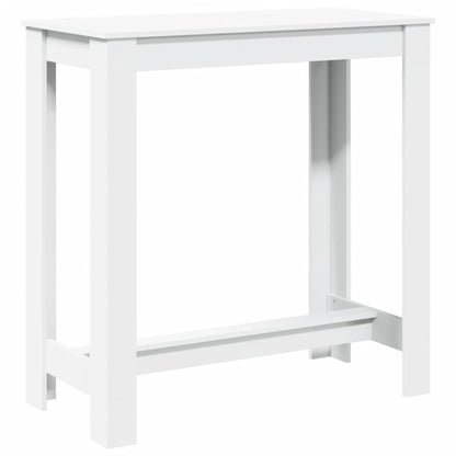 Bar Table White 102x50x103,5 cm Engineered Wood