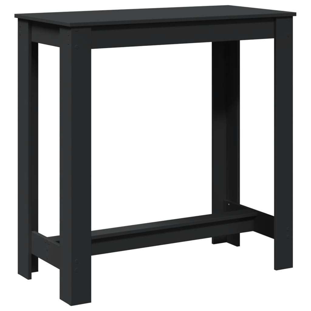 Bar Table Black 102x50x103,5 cm Engineered Wood