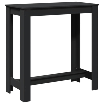 Bar Table Black 102x50x103,5 cm Engineered Wood