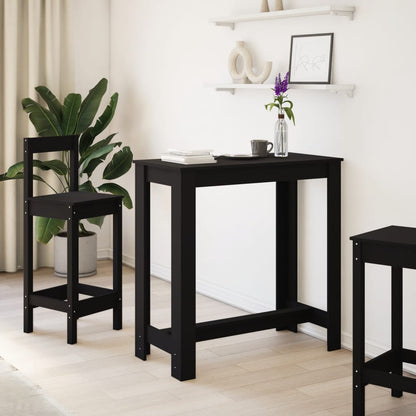 Bar Table Black 102x50x103,5 cm Engineered Wood