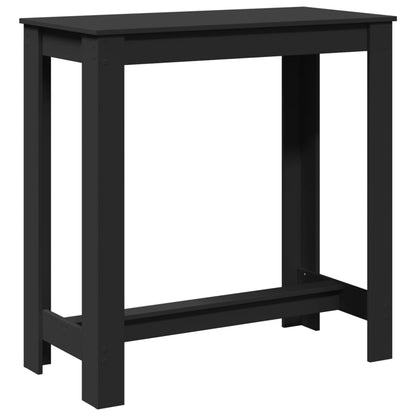 Bar Table Black 102x50x103,5 cm Engineered Wood