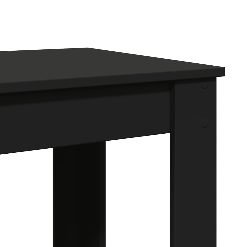 Bar Table Black 102x50x103,5 cm Engineered Wood