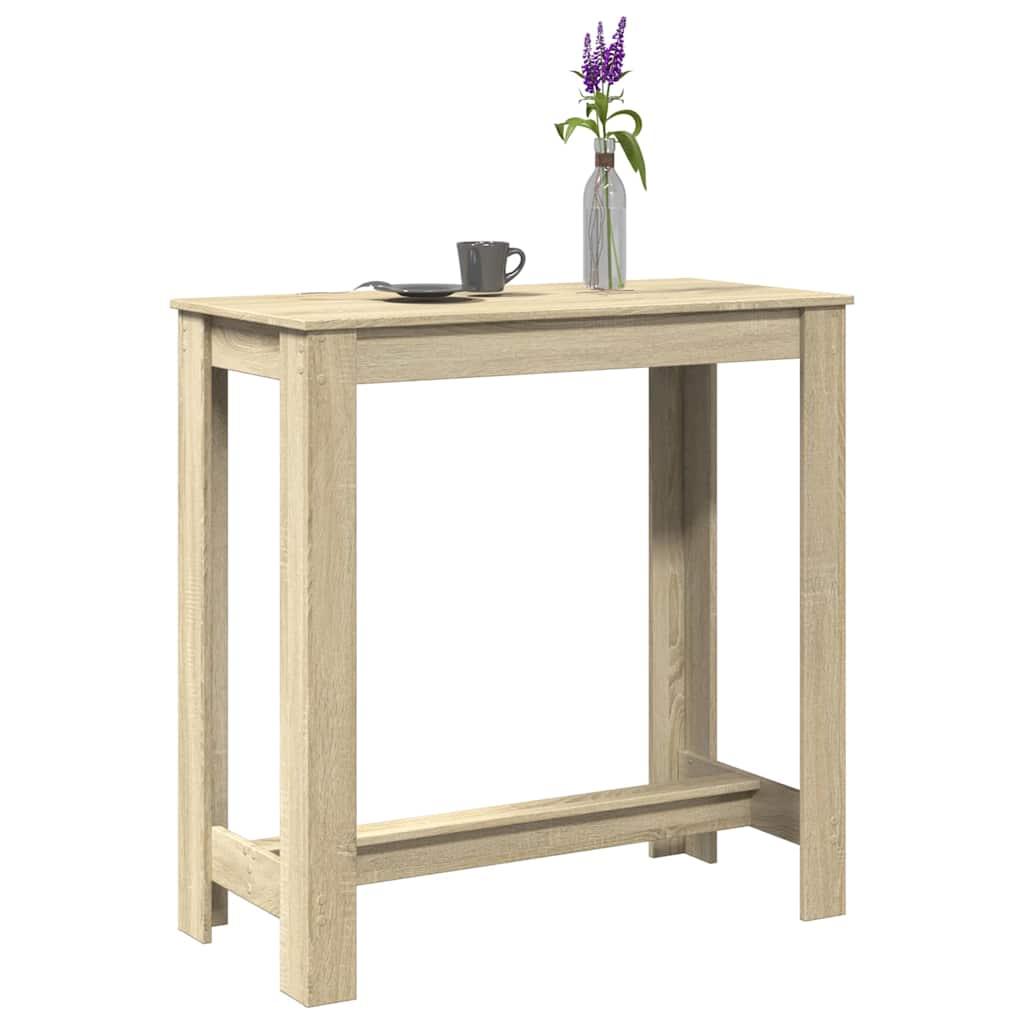 Bar Table Sonoma Oak 102x50x103,5 cm Engineered Wood
